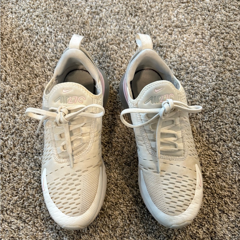 Nike Air Max270 White/purple Sneakers